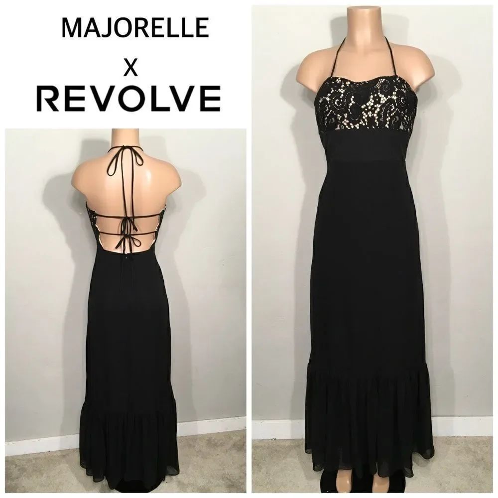 MAJORELLE black gown. NWOT